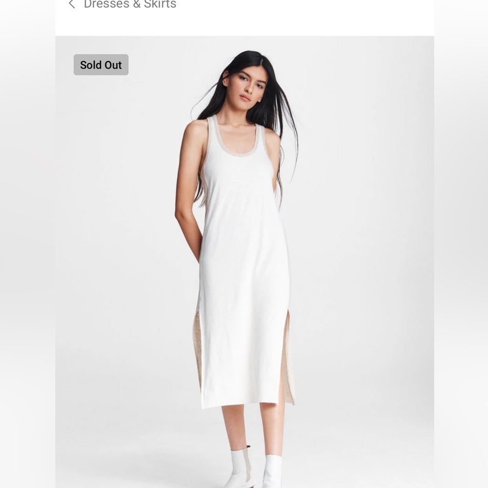 Rag and Bones linen tank midi dress
